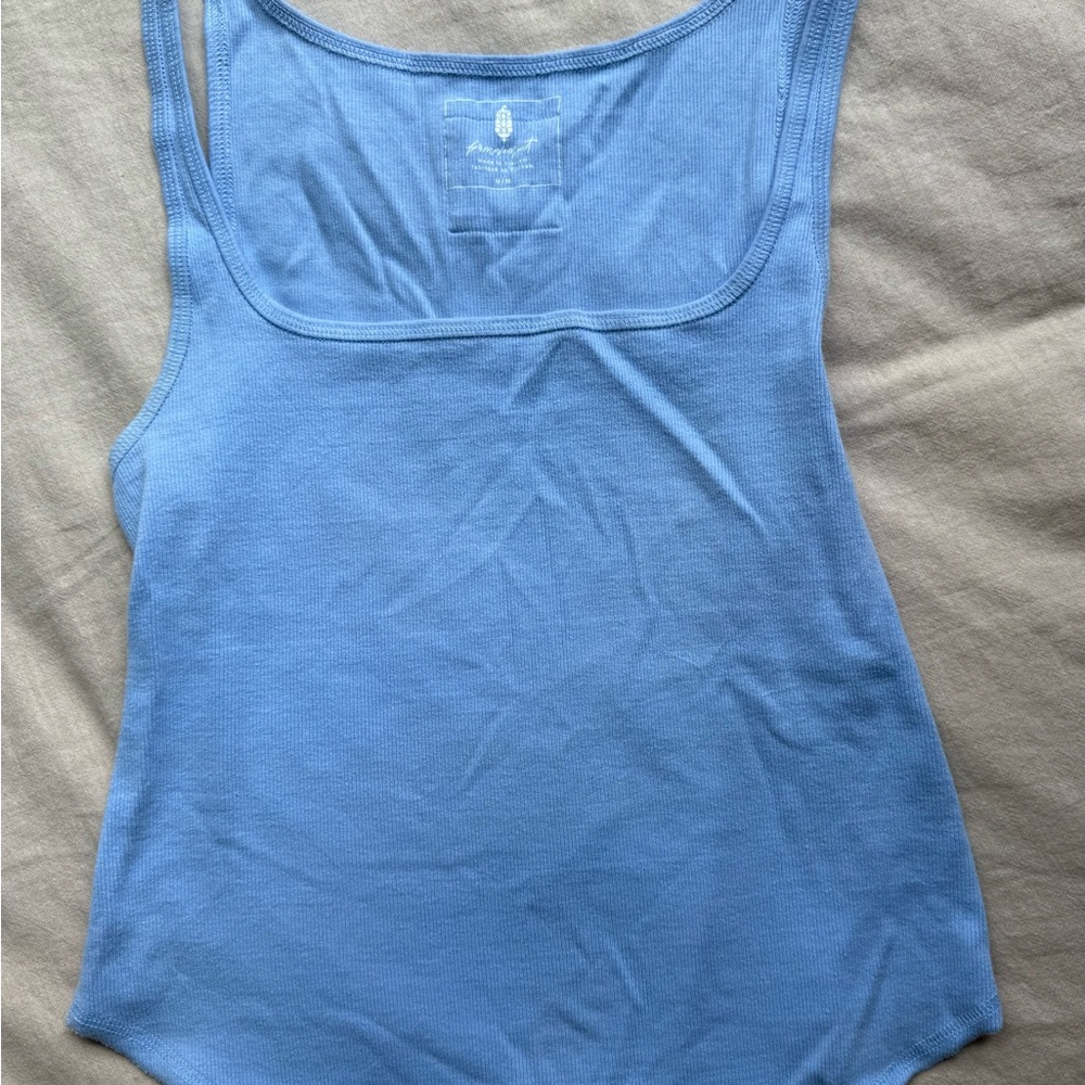 FP Movement by Free People Fitted Blue Tank Top